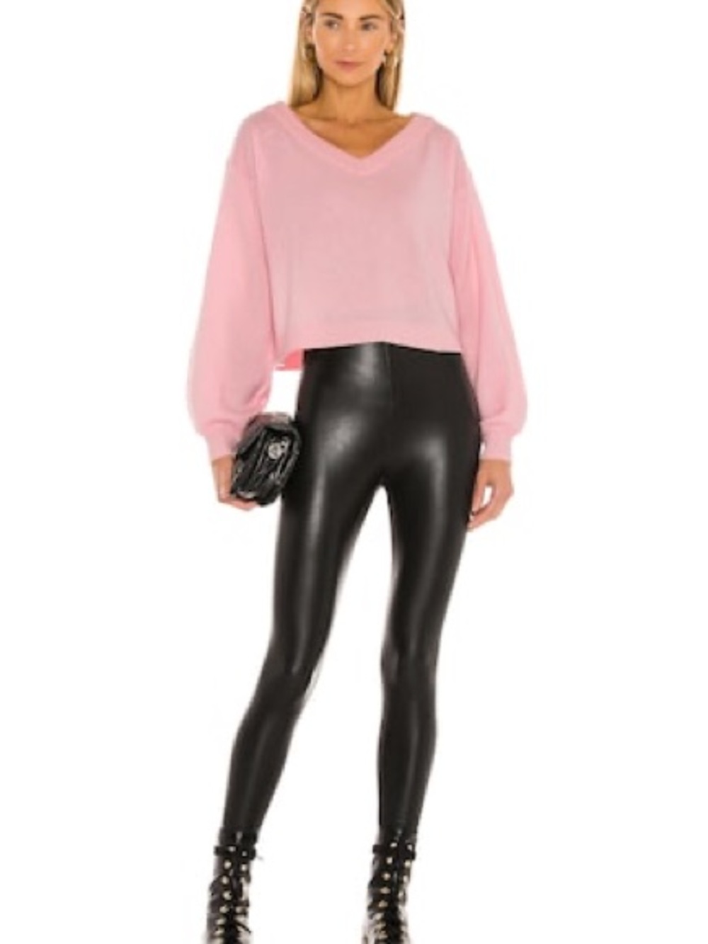 Commando Black Faux Leather Leggings - Picture 2 of 9
